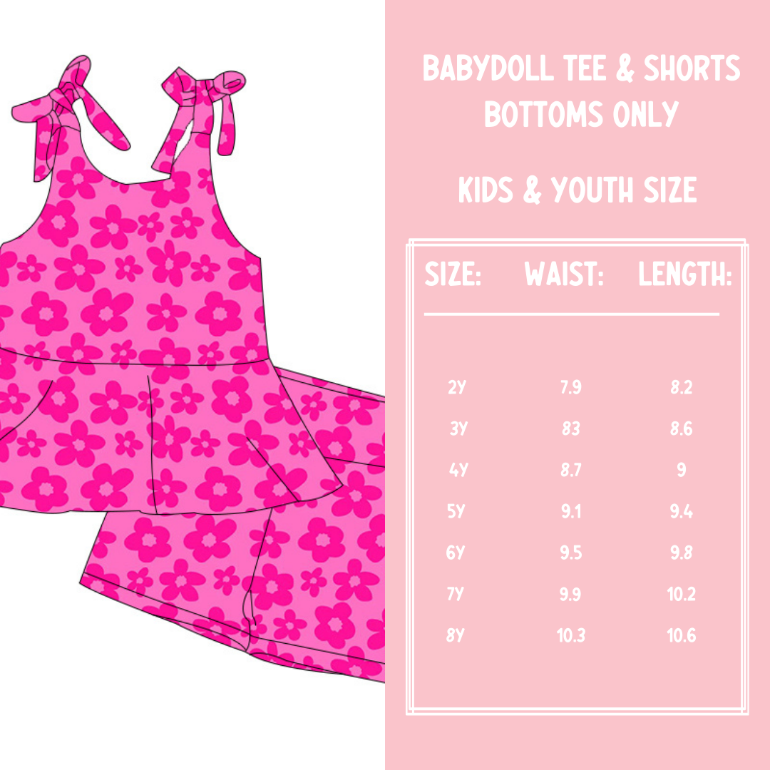 Babydoll Tee & Shorts Set- Pop of Pink