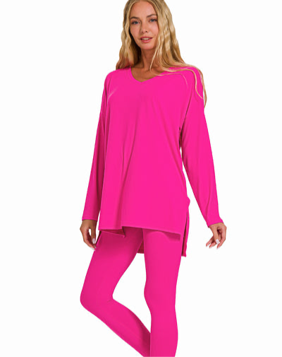 (Pink) Everyday Long-sleeve Set