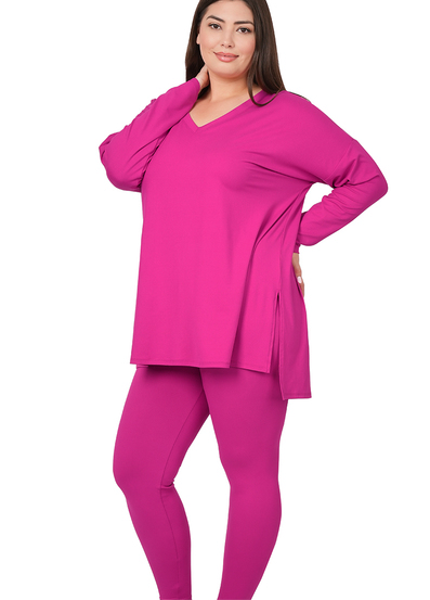 (Pink) Everyday Long-sleeve Set