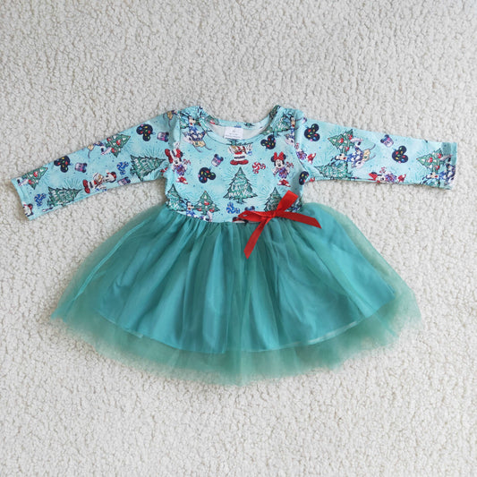 Blue Disney Christmas Dress