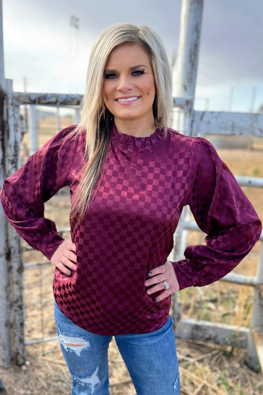 Merry in Cranberry Top