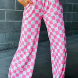 Pink & White Check Me Out Pants